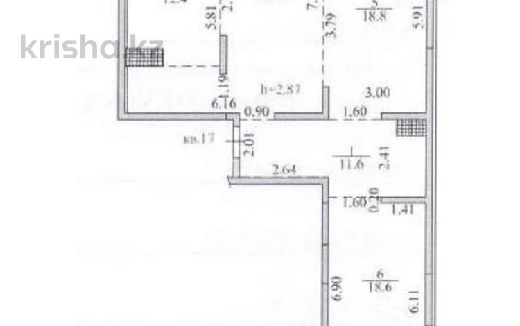 3-комнатная квартира · 89.2 м² · 5/6 этаж, Халиулина 140/10 корпус 2 за 57 млн ₸ в Алматы, Медеуский р-н — фото 2