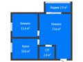 2-бөлмелі пәтер · 50 м² · 5/6 қабат, Автомобильная 18А, бағасы: 21 млн ₸ в Костанае — фото 2