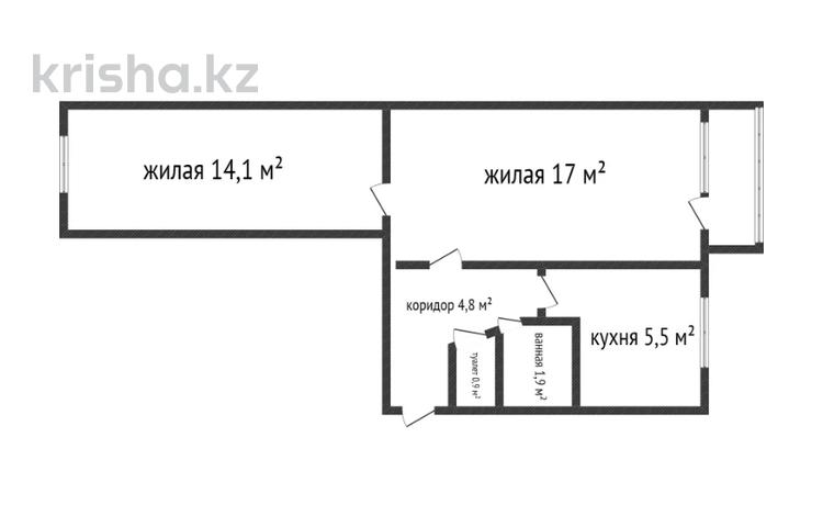 2-комнатная квартира, 45 м², 3/5 этаж, 50 лет октября 19 за 9.3 млн 〒 в Рудном — фото 2