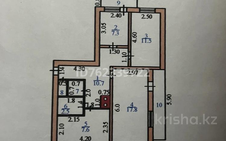 3-бөлмелі пәтер · 65 м² · 3/3 қабат, Желтоксан, бағасы: 8.5 млн ₸ в Сергеевке — фото 2