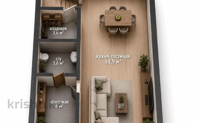 Часть дома · 3 комнаты · 120 м² · 8 сот., Красносельская 118/2 за 38.5 млн ₸ в Костанае — фото 2