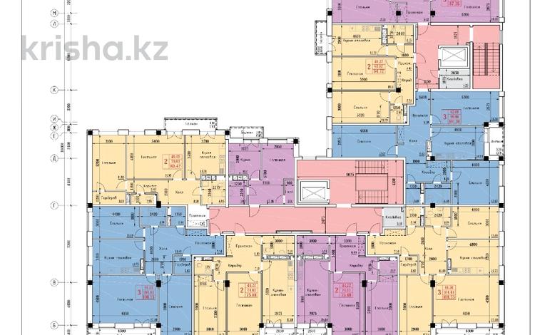 3-комнатная квартира, 111.33 м², 9/9 этаж, Каирбекова 31 за ~ 46.8 млн 〒 в Костанае — фото 2