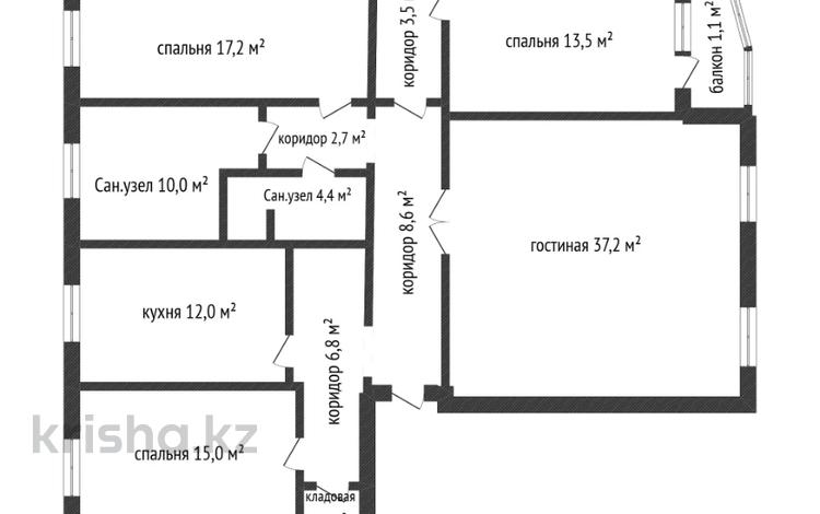4-бөлмелі пәтер · 133 м² · 2/5 қабат, Васильковский 19, бағасы: ~ 30 млн ₸ в Акмолинской обл. — фото 14