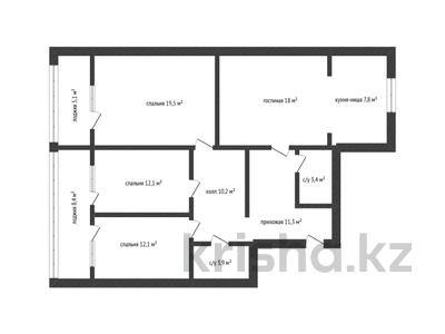 4-бөлмелі пәтер · 107.8 м² · 4/9 қабат, Абулкасымова 84/1, бағасы: ~ 48.5 млн ₸ в Кокшетау