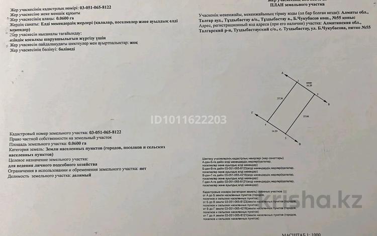 Участок · 6 соток, Туздыбастау (Калинино) за 15.5 млн ₸ — фото 3