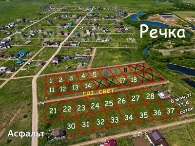 Участок · 11.4 сотки, 6 Микрорайон — 1 линия возле реки за 6.7 млн ₸ в Жибек Жолы