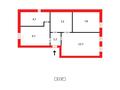 3-комнатная квартира · 47.4 м² · 2/2 этаж, мкр Новый Город, Бухар Жырау — Остановка Станционная за 9 млн ₸ в Караганде, Казыбек би р-н — фото 12