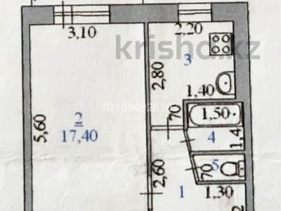 1-комнатная квартира · 30.6 м² · 3/5 этаж, Есет батыра 25 — Возле 3 школы за 4.5 млн ₸ в Алге