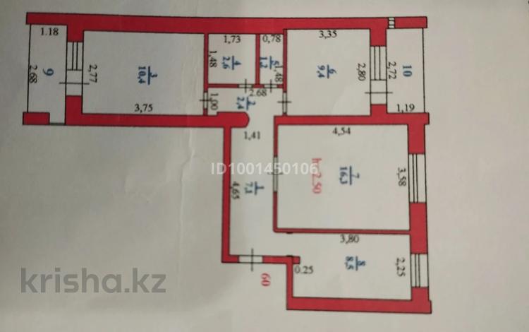 3-комнатная квартира · 61.1 м² · 7/9 этаж, Назарбаева 245 за 23 млн ₸ в Уральске — фото 9