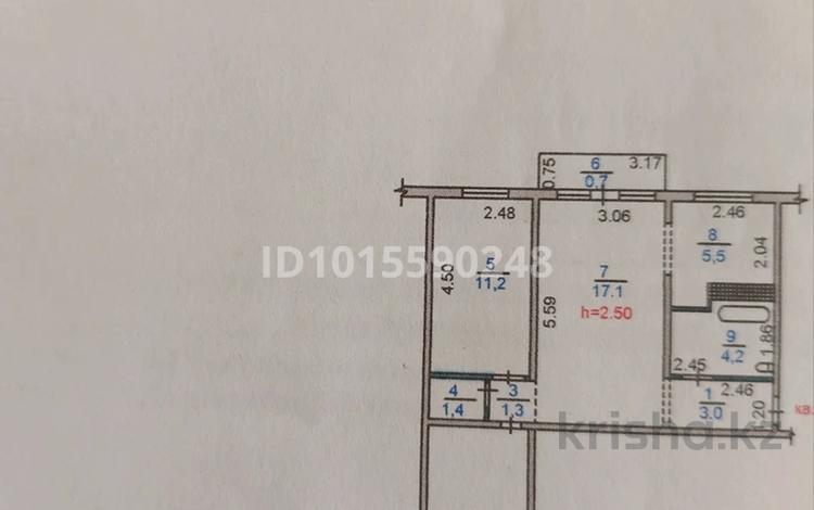 3-комнатная квартира · 58.2 м² · 4/4 этаж, Айманова 193в за 39.5 млн ₸ в Алматы, Бостандыкский р-н — фото 2