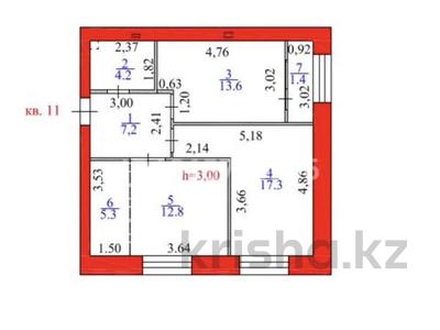 3-бөлмелі пәтер · 63 м² · 3/12 қабат, Чингиз Айтматов 79, бағасы: 43 млн ₸ в Астане, Нура р-н