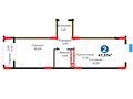 2-бөлмелі пәтер · 47.37 м², Е 101 5, бағасы: ~ 38 млн 〒 в Астане, Нура р-н — фото 3