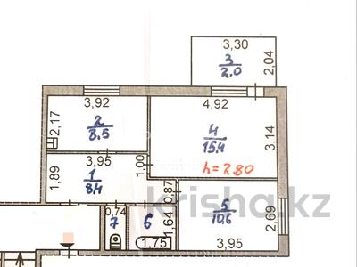 2-комнатная квартира · 49 м² · 3/4 этаж, Шевченко 7а за 15 млн ₸ в Жезказгане