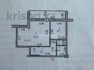 1-комнатная квартира · 46.9 м² · 9/9 этаж, Жалела Кизатова за 17.5 млн ₸ в Петропавловске