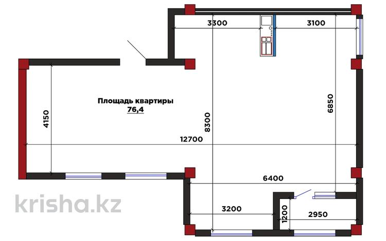 3-комнатная квартира · 76.1 м² · 9/10 этаж, Илияса Есенберлина 20 за ~ 38.4 млн ₸ в Усть-Каменогорске — фото 2