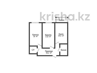 2-комнатная квартира · 66.3 м² · 9/9 этаж, Г. Каирбекова 31 за 30.6 млн 〒 в Костанае