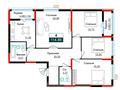 4-бөлмелі пәтер · 114.86 м², Е 882 9/19/1, бағасы: ~ 50.6 млн ₸ в Астане, Нура р-н — фото 3