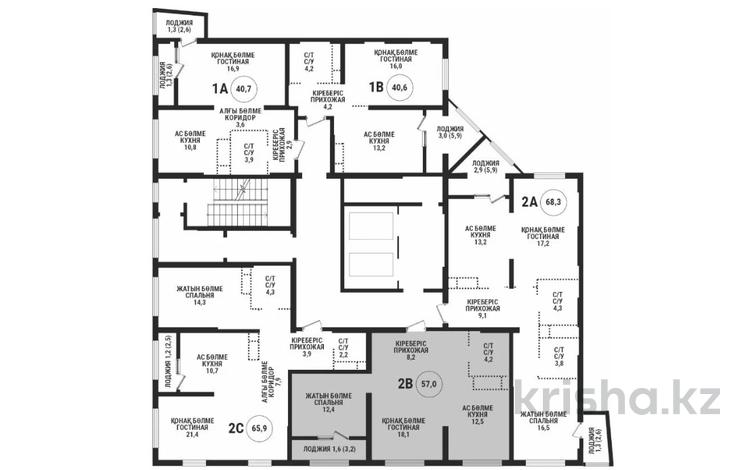 2-комнатная квартира · 57 м² · 7/16 этаж, Сатпаева 90/54 — Тлендиева за 55 млн ₸ в Алматы, Бостандыкский р-н — фото 2