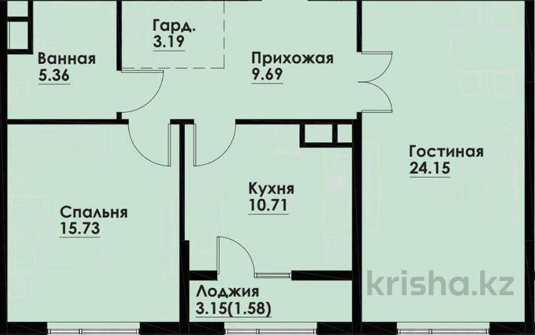 2-комнатная квартира · 70 м² · 11/12 этаж, Макатаева - Байтурсынова за 60 млн ₸ в Алматы, Алмалинский р-н — фото 25
