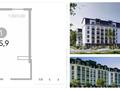 2-бөлмелі пәтер · 45.9 м² · 6/6 қабат, Ташкентская 39Г, бағасы: ~ 31.4 млн ₸ в Алматы, Ауэзовский р-н