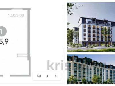 2-бөлмелі пәтер · 45.9 м² · 6/6 қабат, Ташкентская 39Г, бағасы: ~ 31.4 млн ₸ в Алматы, Ауэзовский р-н
