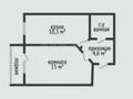 1-комнатная квартира · 33.4 м² · 4/6 этаж, Юбилейный 32 за ~ 16.6 млн ₸ в Костанае — фото 8