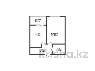 1-бөлмелі пәтер · 40 м² · 8/9 қабат, Микрорайон Береке, Микрорайон Береке 88, бағасы: 18.3 млн ₸ в Костанае