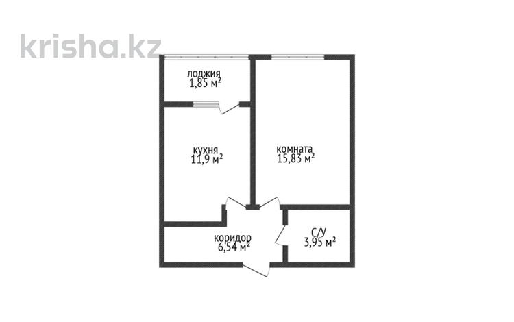 1-бөлмелі пәтер · 40 м² · 8/9 қабат, Микрорайон Береке, Микрорайон Береке 88, бағасы: 18.3 млн ₸ в Костанае — фото 2
