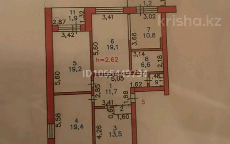 4-бөлмелі пәтер · 107 м² · 3 қабат, Интернациональная — Район Черёмушки, бағасы: 40 млн ₸ в Петропавловске — фото 10