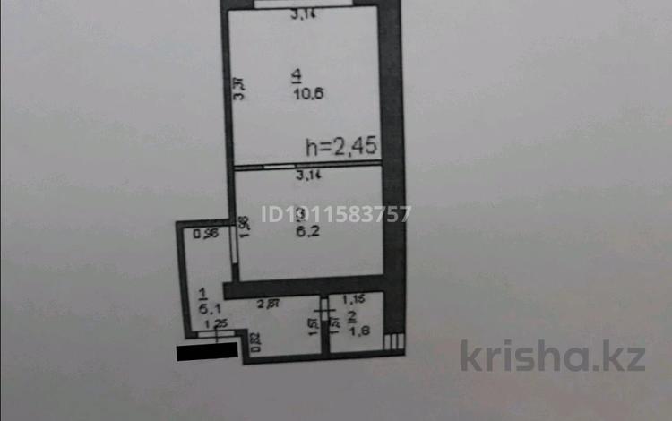 1-бөлмелі пәтер · 24 м² · 6/9 қабат, Ак Бектурова — Естая бектурова, бағасы: 7.9 млн ₸ в Павлодаре — фото 2
