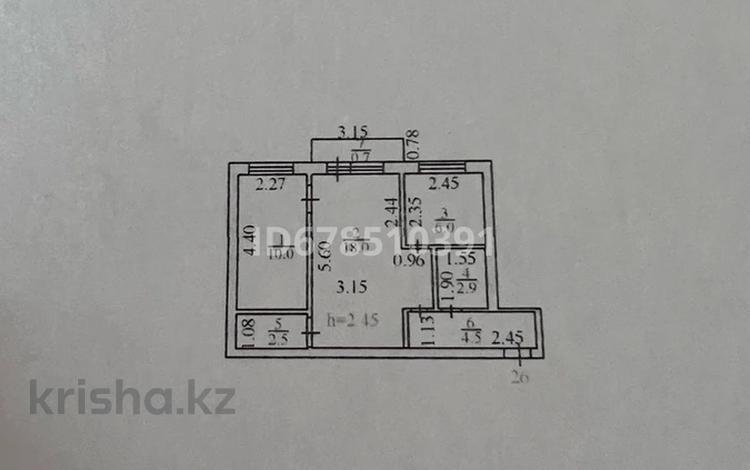 2-бөлмелі пәтер, 44.6 м², 4/5 қабат, Ленина 4, бағасы: 12.8 млн 〒 в Балхаше — фото 12