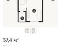 1-бөлмелі пәтер · 37.4 м² · 2/7 қабат, Естай 39/3, бағасы: 18.5 млн ₸ в  — фото 2