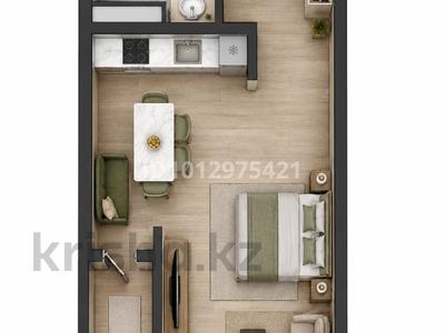 1-бөлмелі пәтер · 37.4 м² · 2/7 қабат, Естай 39/3, бағасы: 18.5 млн ₸ в 