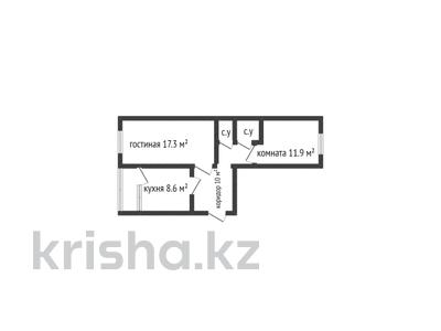 2-комнатная квартира, 52 м², 1/6 этаж, Хакимжановой 56 за 15.9 млн 〒 в Костанае