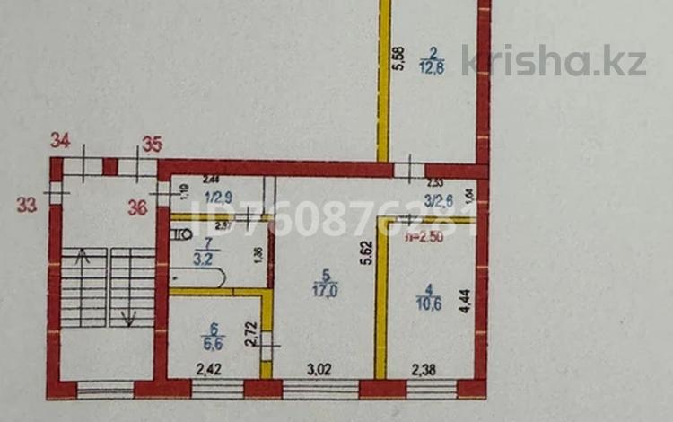 3-комнатная квартира · 55.4 м² · 2/5 этаж, Абая 33 — Отрар 44 магазин за ~ 14 млн ₸ в Абай — фото 2