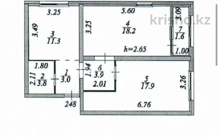 2-комнатная квартира · 59.7 м² · 11/12 этаж, Хусейн Бен Талал 39/1 за 40.5 млн ₸ в Астане, Есильский р-н — фото 24