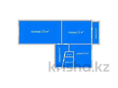 2-комнатная квартира · 43.5 м² · 4/5 этаж, Абая за 19 млн ₸ в Костанае