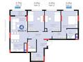 4-бөлмелі пәтер · 101.56 м² · 5/16 қабат, Туран 57д, бағасы: ~ 85 млн ₸ в Астане, Нура р-н — фото 30