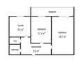 2-комнатная квартира · 55.8 м² · 1/10 этаж, ул. Маяковского — Apt. 2 за 25 млн ₸ в Костанае — фото 9