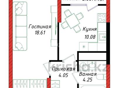 1-бөлмелі пәтер · 39 м² · 6/17 қабат, Е-429 12д, бағасы: 21.3 млн ₸ в Астане, Нура р-н