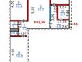 3-бөлмелі пәтер · 56 м² · 4/5 қабат, Фрунзе 3, бағасы: 13.5 млн ₸ в Рудном