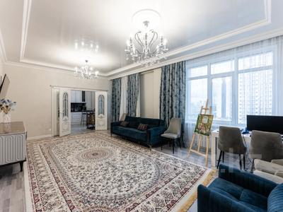 3-комнатная квартира · 111 м² · 7/9 этаж, Туркестан 34 за 63 млн 〒 в Астане, Есильский р-н