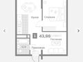 1-комнатная квартира, 41 м², 9 этаж, Кульджинский тракт 15 — Бухтарминская за 17 млн 〒 в Алматы, Турксибский р-н