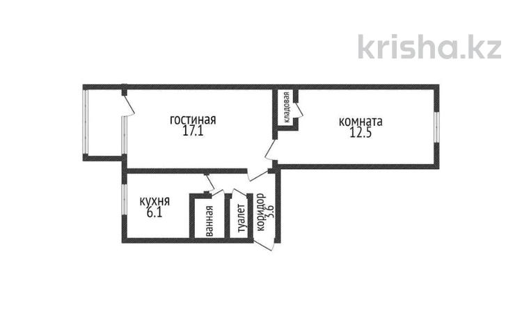 2-комнатная квартира, 44 м², 3/5 этаж, Карбышева за 14.8 млн 〒 в Костанае — фото 2