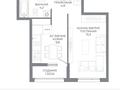 1-бөлмелі пәтер · 35.4 м² · 2/9 қабат, Ахмет Байтурсынулы 10/3 — БЕЗ КОМИСИИ! ВЫБОР ЭТАЖА И ПЛАНИРОВОК СО СКИДКОЙ, бағасы: ~ 18.8 млн ₸ в Астане — фото 2