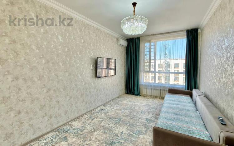 3-комнатная квартира · 81.3 м² · 12/12 этаж, Санжара Асфендиярова 5 за 55 млн ₸ в Астане, Нура р-н — фото 2