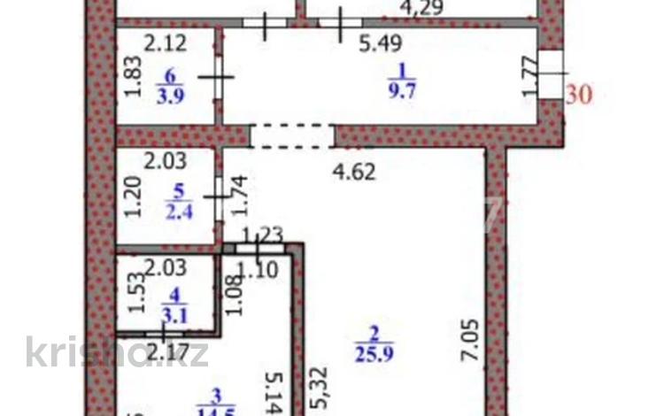 3-комнатная квартира · 100 м² · 3/3 этаж, Б.Жумагалиева 17 — Старый аэропорт ЖК Алмаз за 25.3 млн ₸ в Уральске — фото 3