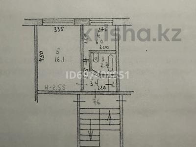 1-комнатная квартира, 28.7 м², 1/5 этаж, Астана 34 за 5.5 млн 〒 в Аксу