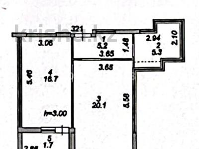 2-бөлмелі пәтер · 49 м² · 6/9 қабат, Жошы Хан, бағасы: 44 млн ₸ в Астане, Есильский р-н