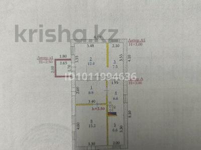 Отдельный дом · 3 комнаты · 57.1 м² · 2.97 сот., Жанибек-хана — Жанибек-хана и Жургенова за 12 млн ₸ в Актобе, мкр. Курмыш